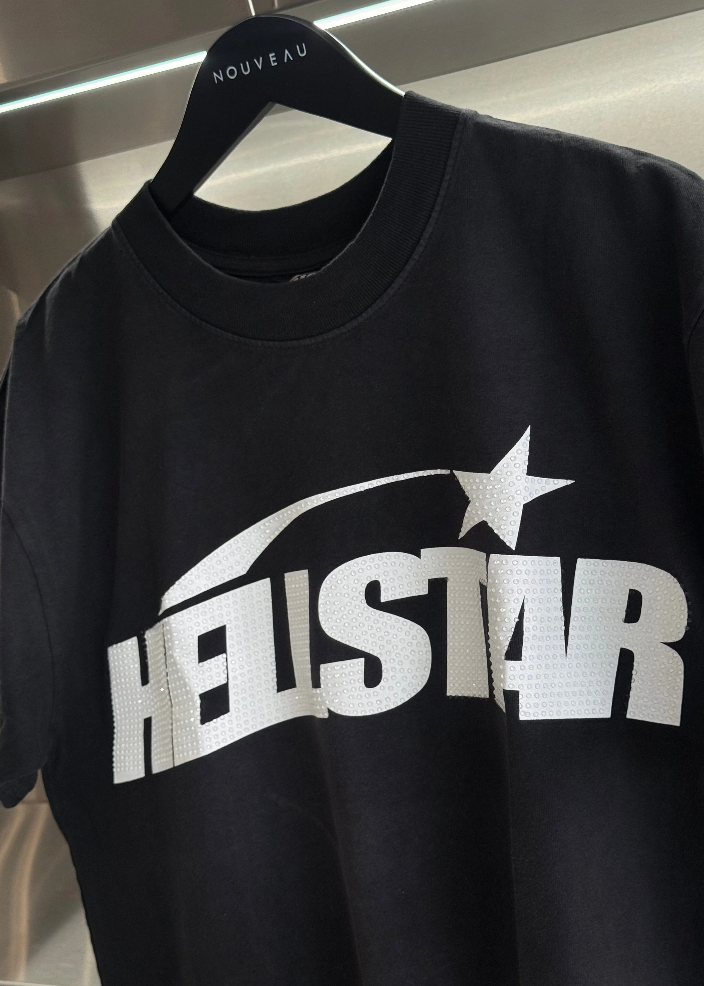 Hellstar | Classic Logo Tee (Rhinestones) "Black" - Image 2