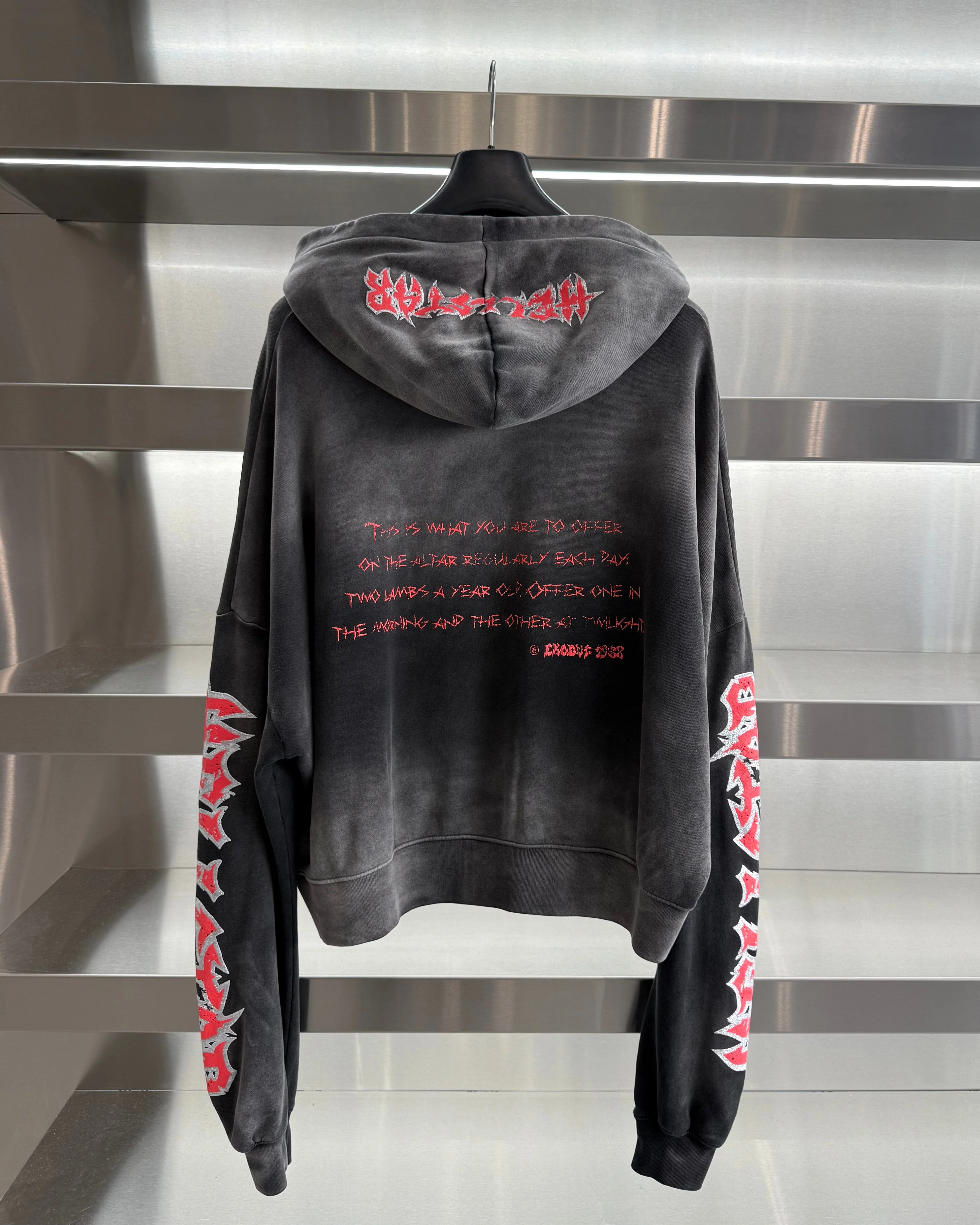 Hellstar | Lamb Hoodie "Vintage Black" - Image 2