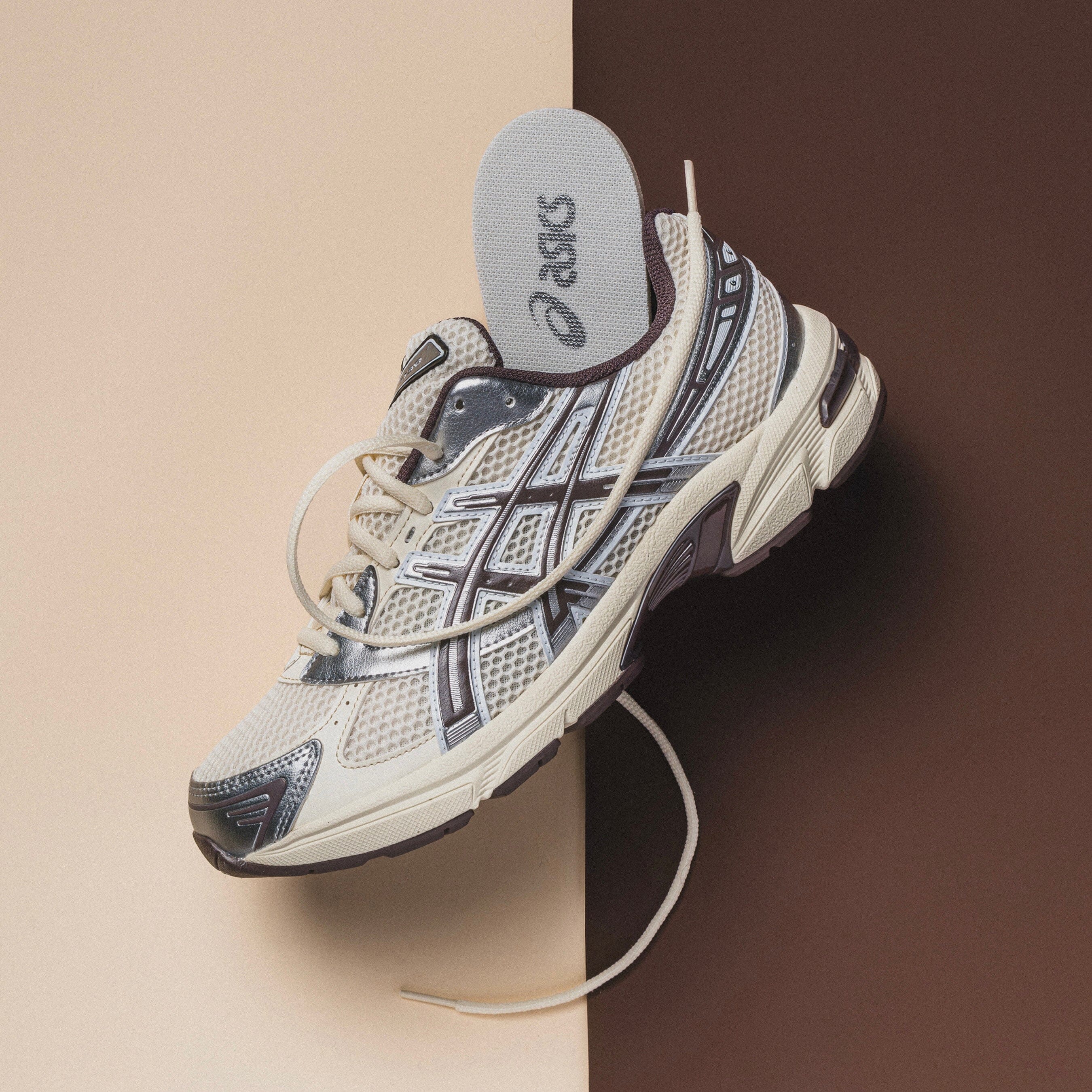 MENS ASICS | Gel-1130 (Cream/Cocoa Powder) - Image 3