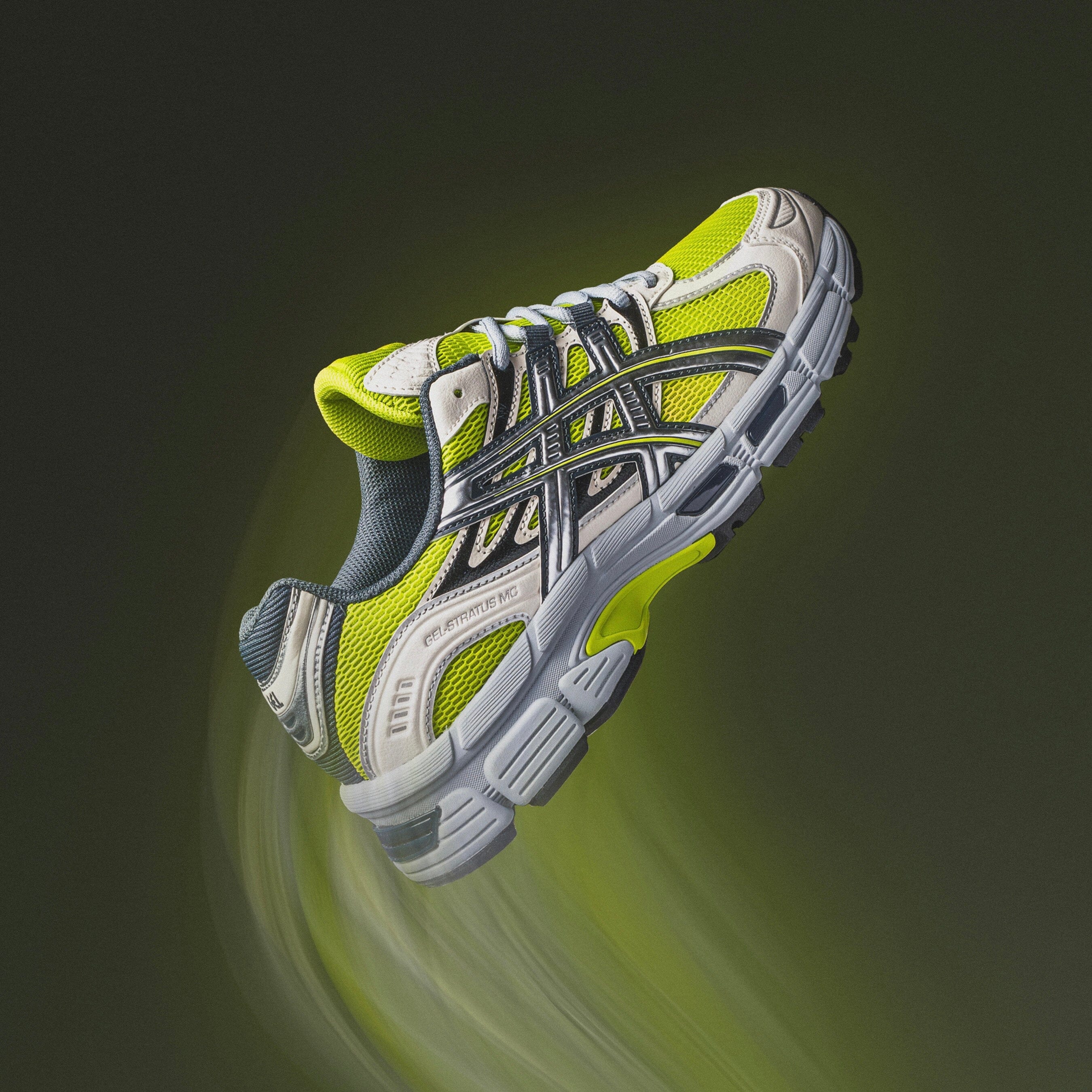 MENS ASICS | Gel-Stratus MC (LIME ZEST/SILVER) - Image 3