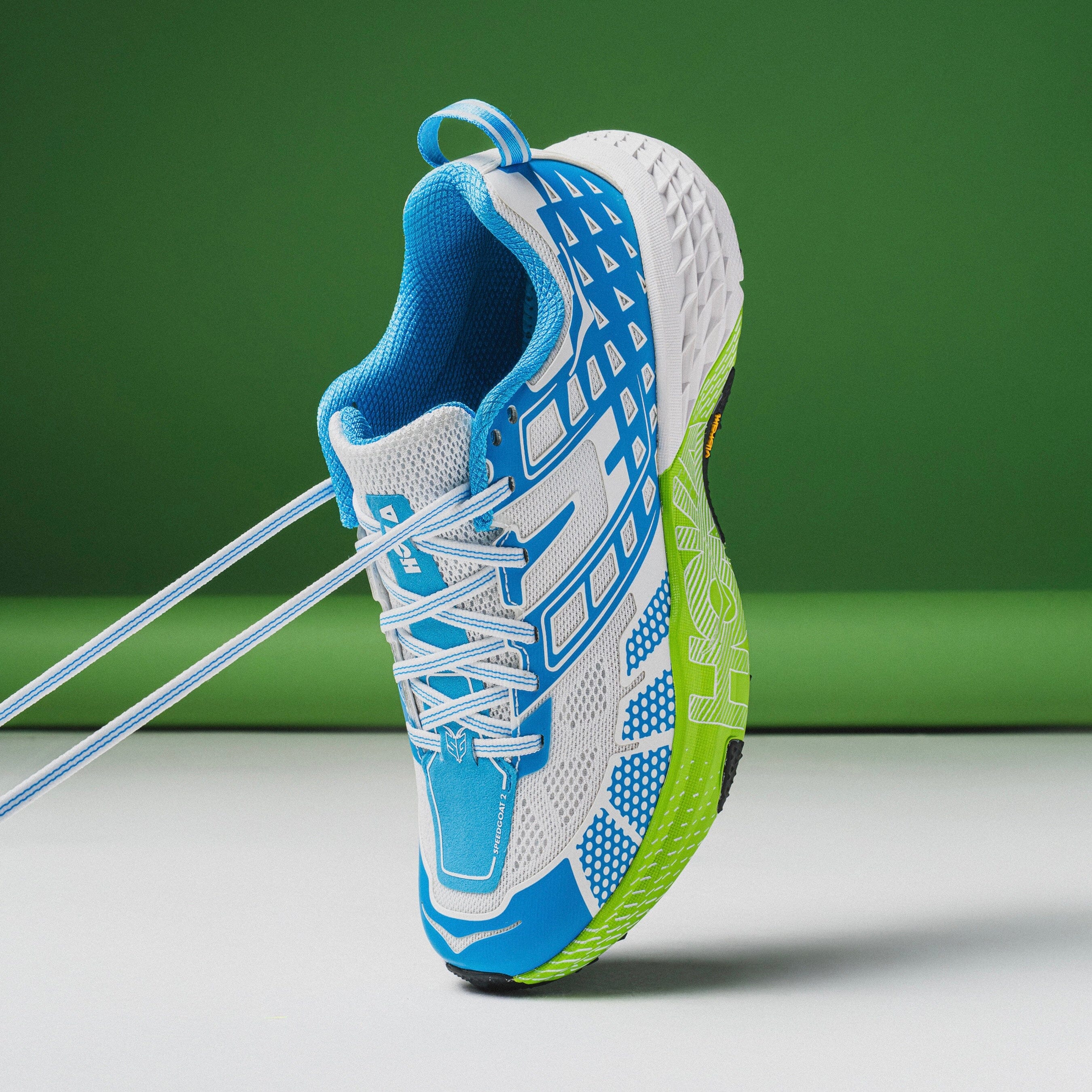MENS HOKA | SpeedGoat 2 "BLUE/LIME" - Image 3