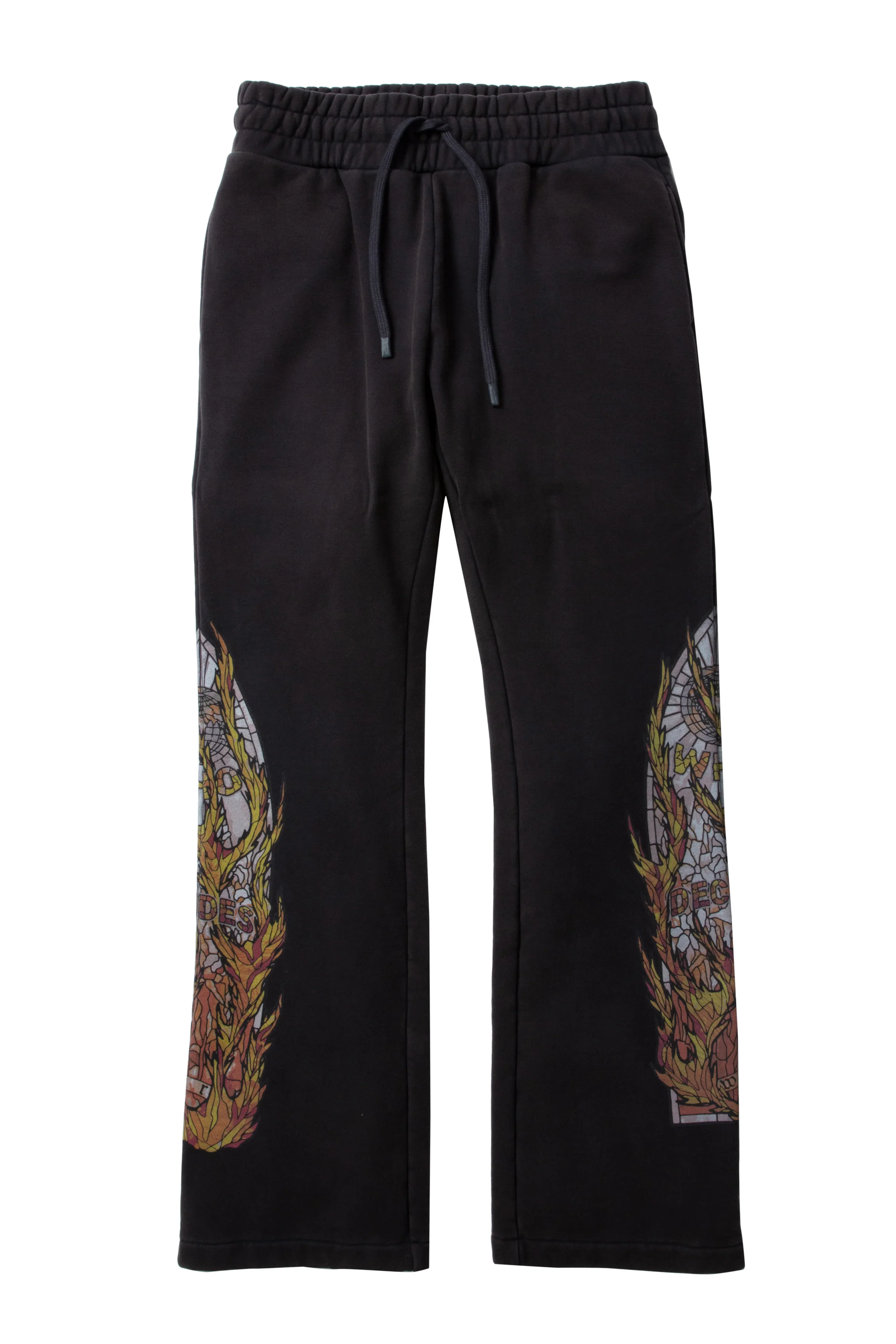 MENS Who Decides War | Flame Glass Hardware Sweatpant "Coal"