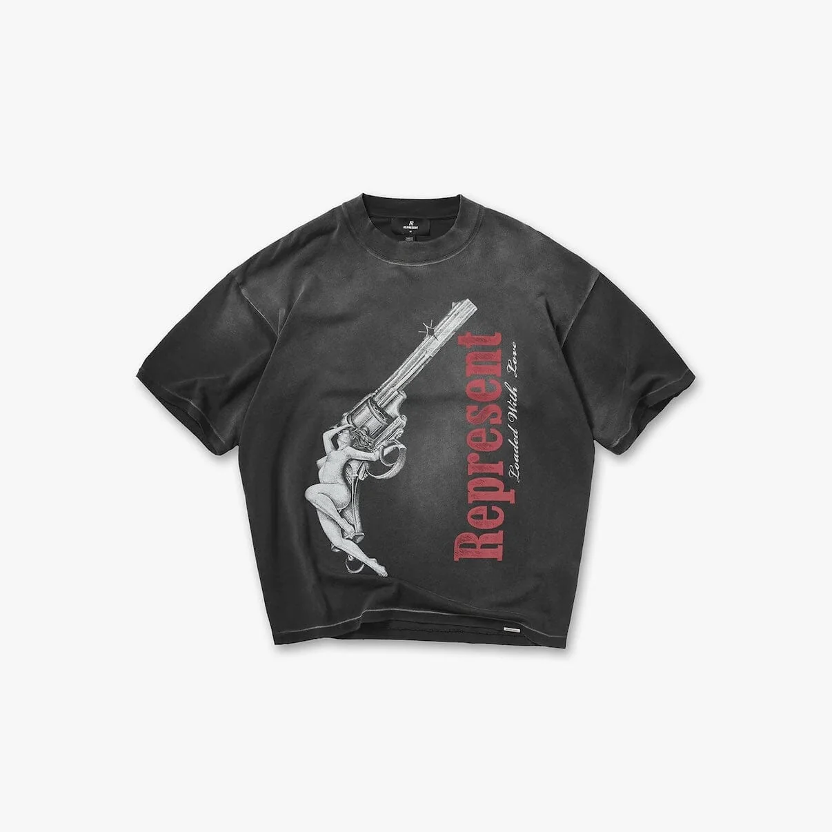 Represent | Loaded With Love T-Shirt "Stained Black"