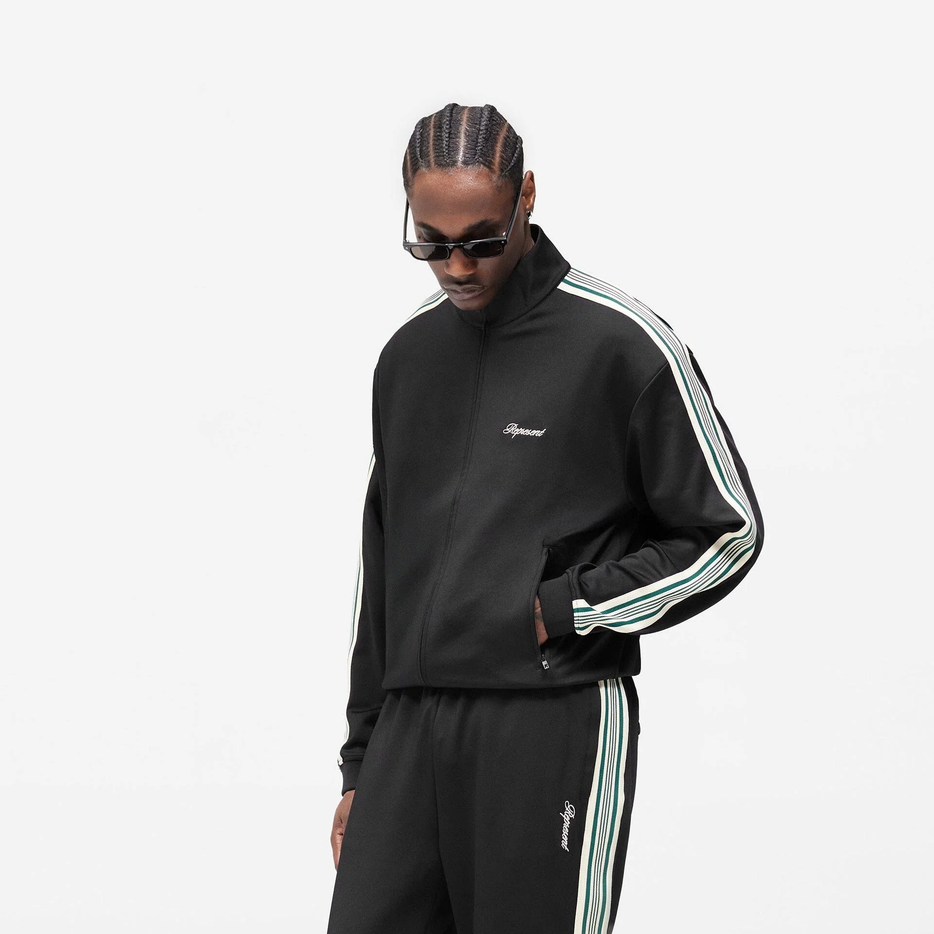 Represent |Taped Track Jacket "Black"